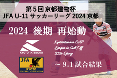 第5回「京都建物杯」JFA U-11 サッカーリーグ京都 後期再始動