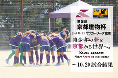 第5回「京都建物杯」JFA U-11 サッカーリーグ京都 ～10.20試合結果