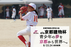第5回京都建物杯 ~学童軟式野球大会~ 8/23,24 試合結果